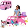 Barbie Dream Camper Playset with Roof Tent, Swing Chair, Fishing Pond, BBQ Grill with Color-Change Feature & 60+ Accessories Including Dough view 1