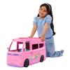 Barbie Dream Camper Playset with Roof Tent, Swing Chair, Fishing Pond, BBQ Grill with Color-Change Feature & 60+ Accessories Including Dough view 4