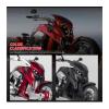 ATXTLWL 1:12 Die-cast Motorcycle with Light and Sound for:yama V-REX Metal Gift Collection(B) view 3