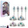 LUV HER Frozen-Themed Princess Crown & Wand Set - 8 Pack Includes 4 Tiaras & 4 Wands - Stunning ICY Blue & Silver Design - Lightweight & Comfortable - Dress-Up, Parties & Gifts - Ages 3+ view 2