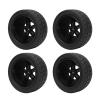 4pcs 110mm RC Tires, 12mm Hex Rubber Wheel for 1/10 Short Course Trucks, Compatible with Slash Arrma view 3