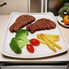12pcs Fake Steak Model Set,2 pcs Fake Steak with Fake Broccoli Slice, Fake Tomato and Fake Fries,Simulation Food,Realistlike Steak, Fake Cooked Roast Beef,Photography Meat Props,Artificial Steak view 4