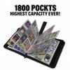 1800 Pockets Trading Card Sleeves, Premium 9-Pocket 100 Pages, Double-Sided Baseball Binder Sleeves, Protectors Binder Sheets for TCG Card Storage - Fits 3 Ring Binder (100 Sheets) view 4