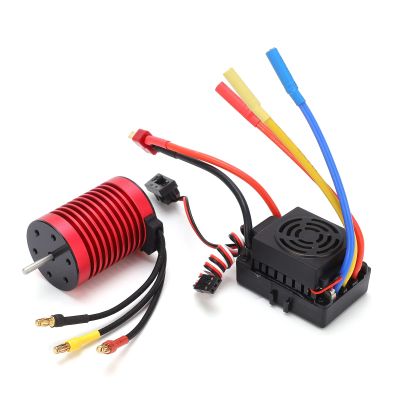 Brushless Motor and Brushless Esc Set, F540 Motor 3900kv 60a Esc Set with T Plug for 1/10 Remote Control Cars