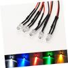 Cabilock 10pcs Pre-led Bulbs Led Lamp Beads Easy Install for Rc Cars Garage Lights view 3