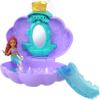 Mattel Disney Princess Mermaid Bath Surprise Small Dolls & Accessories in Shell Playsets with Slides, Inspired by Disney Movies view 4