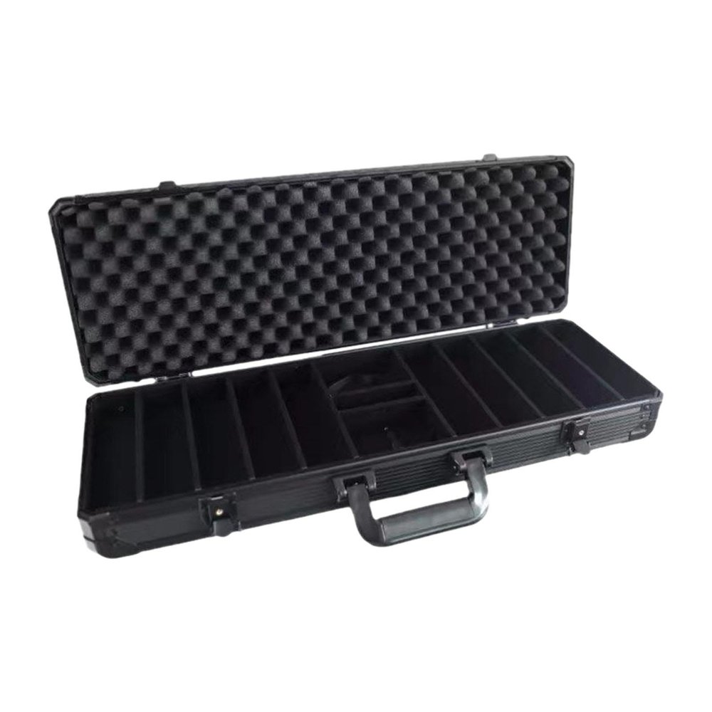 EHJRE Aluminum Alloy Chip Case Professional Organizer Chip Carrier for Transport