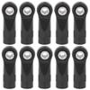 Alomejor 10pcs M4 Linkage Rod End Balls Joint Set Plastic Steel Black Accessories Replacement for 1/10 RC Car view 1