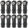 Alomejor 10pcs M4 Linkage Rod End Balls Joint Set Plastic Steel Black Accessories Replacement for 1/10 RC Car view 2