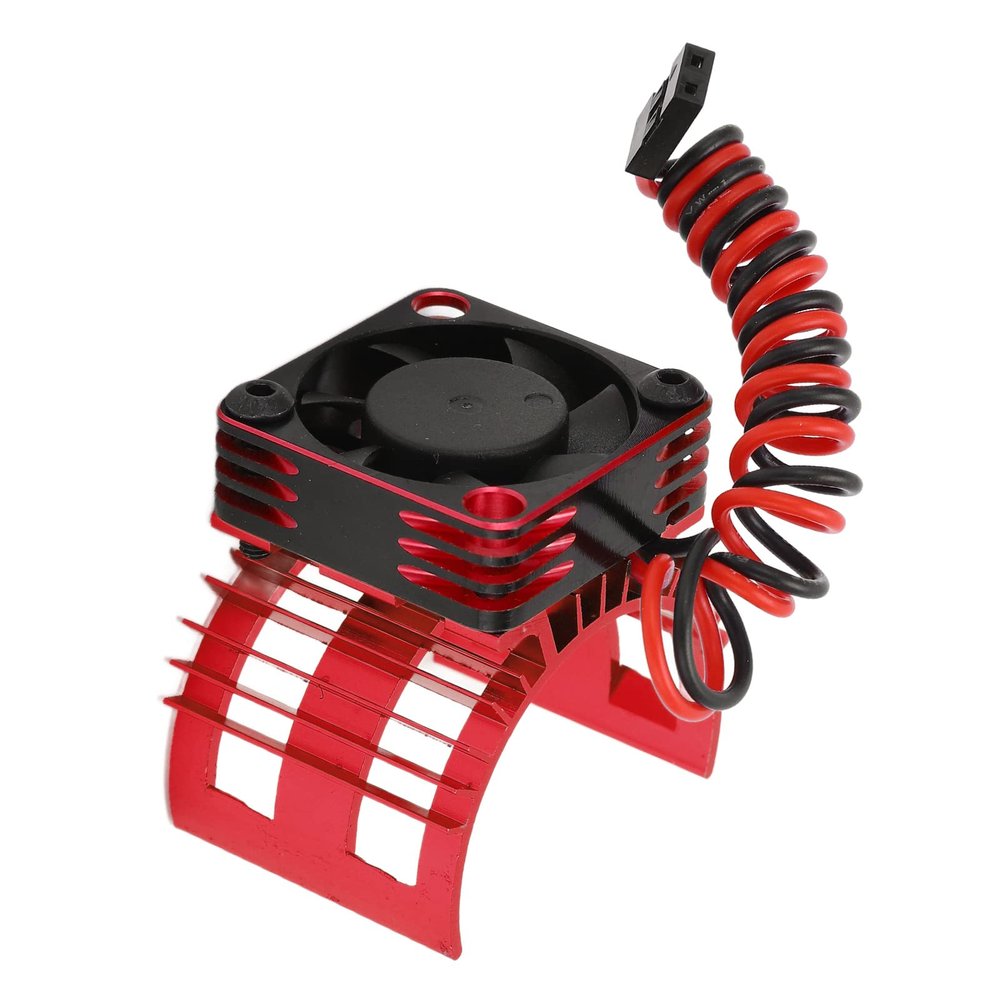 RiToEasysports Rc Motor Cooling Fan, 36mm Metal Fan for 1/12 1/10 Alluminum Rc Car 540 550 560 Motor Upgrade Parts (Red