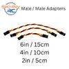 BackBayRC - 4in 20awg Male/Male Universal Servo Extension - 5 Pack view 2