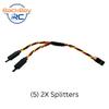 BackBayRC - 6in 20awg Universal Servo 2X Splitter - 5 Pack view 2
