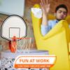 AISLE 3 ESSENTIALS Mini Basketball Trash Can Hoop Set  Clip-On Hoop with Backboard, Inflatable Ball & Pump  Indoor Office Desk or Dorm Game for Kids & Adults, Fun Gift Idea for Home or Work view 2