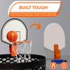 AISLE 3 ESSENTIALS Mini Basketball Trash Can Hoop Set  Clip-On Hoop with Backboard, Inflatable Ball & Pump  Indoor Office Desk or Dorm Game for Kids & Adults, Fun Gift Idea for Home or Work view 4