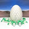2pcs 3D Printed Dragons and Dragon Egg, Articulated Mother and Child Mushroom Dragons, Home Office Desk Decor Fidget ADHD Autism Dragon Toys MCD046-BD06-WG view 3
