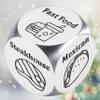 Food Dice Foodie Gifts for Boyfriend Girlfriend BRR Basket Stuffers Secret Santa Gift Exchange Ideas What to Eat Qwixx Dice Game 6 11 Year Stocking Stuffers Gag Gift for Women Husband Wife Birthday view 1
