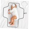 KOMBIUDA Portable Changing Pad Cover Travel-Friendly Newborn Changing Table Liner Leak Design Cute Print for Easy Cleanup and Comfort view 2