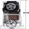 YFATUEO Shopping Trolley Wheel Shopping Trolley with 44 L Capacity Bag 100 kg Load, Equipped with a Carrying 150 kg Seat-Brown view 2