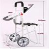 YFATUEO Shopping Trolley Wheel Shopping Trolley with 44 L Capacity Bag 100 kg Load, Equipped with a Carrying 150 kg Seat-Brown view 3
