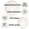 110pcs Sand White Balloon 12 inch, Sand white Latex Balloons for Birthday Party Baby Shower Wedding(with 2 Ribbons). view 3