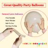 110pcs Sand White Balloon 12 inch, Sand white Latex Balloons for Birthday Party Baby Shower Wedding(with 2 Ribbons). view 4