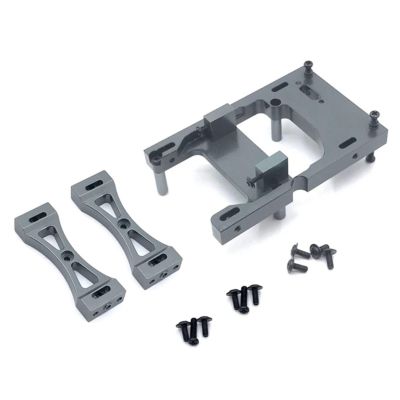 RC Accessories for MN 1/12 D90 D91 D96 for MN98 for MN99S RC Car Upgrades Parts Accessories Metal Servo Mount Bracket Beam Crossbeam Set(Gray)