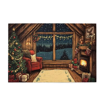 Vextrovia Puzzles for Adults 1000 Pieces,Classic, Traditional Christmas Wooden Jigsaw Puzzles,Hand Painted Cozy Cabin Interior,Creative Play & Holiday Party Gifts Artwork Wall Home Decor