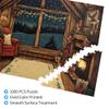 Vextrovia Puzzles for Adults 1000 Pieces,Classic, Traditional Christmas Wooden Jigsaw Puzzles,Hand Painted Cozy Cabin Interior,Creative Play & Holiday Party Gifts Artwork Wall Home Decor view 3