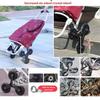 Shopping Trolley Stair Climber 2-in-1 Portable Waterproof Shopping Trolley Foldable Removable Bag 6 Wheels Shopping Aid Trolley-Khaki view 3