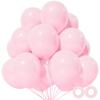 110pcs Light Pink Balloon 12 inch, Light Pink Latex Balloons for Birthday Party Baby Shower Wedding(with 2 Ribbons). view 1