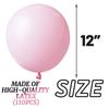 110pcs Light Pink Balloon 12 inch, Light Pink Latex Balloons for Birthday Party Baby Shower Wedding(with 2 Ribbons). view 2