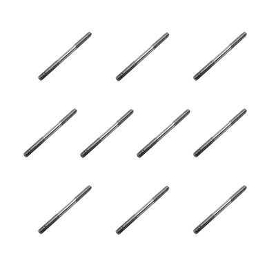 10PCS RC Toy Pushrod Connector Double End Threaded Rod Stainless Steel Rod Linkage for RC Airplane Helicopter Car Boat DIY Model Toy Parts (M2X25mm)