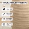 105L Extra Large Laundry Hamper Basket by Fiona's magic, Woven Tall Clothes Hamper for Storage Blanket, Toys and Dirty Cothes in Bedroom and Living Room Organizer, Jute Brown view 3