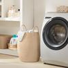 105L Extra Large Laundry Hamper Basket by Fiona's magic, Woven Tall Clothes Hamper for Storage Blanket, Toys and Dirty Cothes in Bedroom and Living Room Organizer, Jute Brown view 4