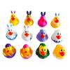12Pcs Assorted Rubber Duck Easter Duck Toys,Small Rubber Ducks in Bulk for Jeep Ducking Baby Bath Toys Christmas Party Favors Supplies Decoration view 1