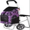 YFATUEO Shopping Trolley Wheel Shopping Trolley with 44 L Capacity Bag 100 kg Load, Equipped with a Carrying 150 kg Seat-Purple view 1