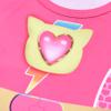 ACoiay Toddler Tutu Dress Little Girls Fluffy Summer Dresses Casual Party Dress Up Kids Halloween Costume with Capes Headband Mask and Little Purse Rosered view 4