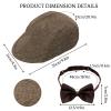 Gvhntk 1920s Mens Gangsters Costume Set Old Man Costume Accessories Grandpa Fancy Kit Newsboy Hat view 2