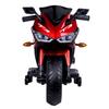 WEEROCK Kids Electric Motorcycle with Trainning Wheels for 3-8 Years(43-59in), Boys Girls Ride on Electric Motorbike, Hand Drive for Child Electria Toy Gift, Red view 2