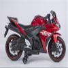 WEEROCK Kids Electric Motorcycle with Trainning Wheels for 3-8 Years(43-59in), Boys Girls Ride on Electric Motorbike, Hand Drive for Child Electria Toy Gift, Red view 4