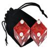 Authentic Lake Tahoe Reno Nevada Casino Table-Played Craps Dice Pair with Storage Pouch, Matching Serial Numbers view 2