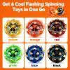 Fireworks Fingertip Gyro,Handheld Fireworks Gyroscope,Collision Sparks Light Up Spinning Top Toy,Creative Gyroscope Toy for Kids,Fidget Spinners for Adults, Cool Flashing Spinning Toys (6 PCS) view 3