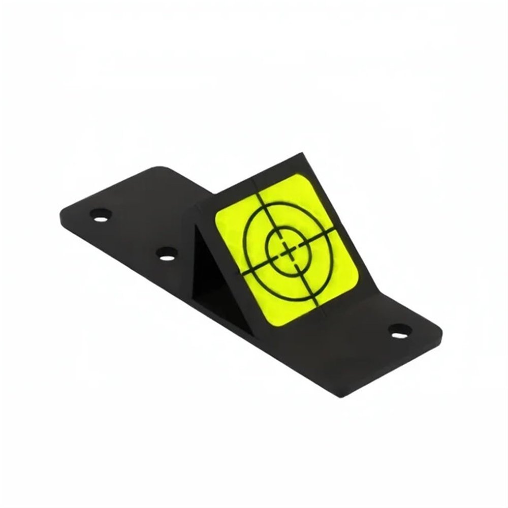 Angle Measurement plaquette, 45 Degree Both Single&Bilateral 12.7mm Mini Prism, Target Reflectors 40 x 40 mm for Total Station(Unilateral)