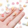 100 Pieces Mini Food for Crafts Dollhouse Mini Resin Dessert Ice Cream Donut Decor Miniature Food for Dollhouse Mini Kitchen Micro Landscaping Decoration view 3