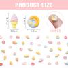 100 Pieces Mini Food for Crafts Dollhouse Mini Resin Dessert Ice Cream Donut Decor Miniature Food for Dollhouse Mini Kitchen Micro Landscaping Decoration view 4