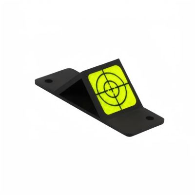 Angle Measurement plaquette, 45 Degree Both Single&Bilateral 12.7mm Mini Prism, Target Reflectors 40 x 40 mm for Total Station(Bilateral)