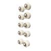 10pcs Level Rod Button Push Buttons For Aluminum Level Rod Round Buckle Tower Ruler view 3