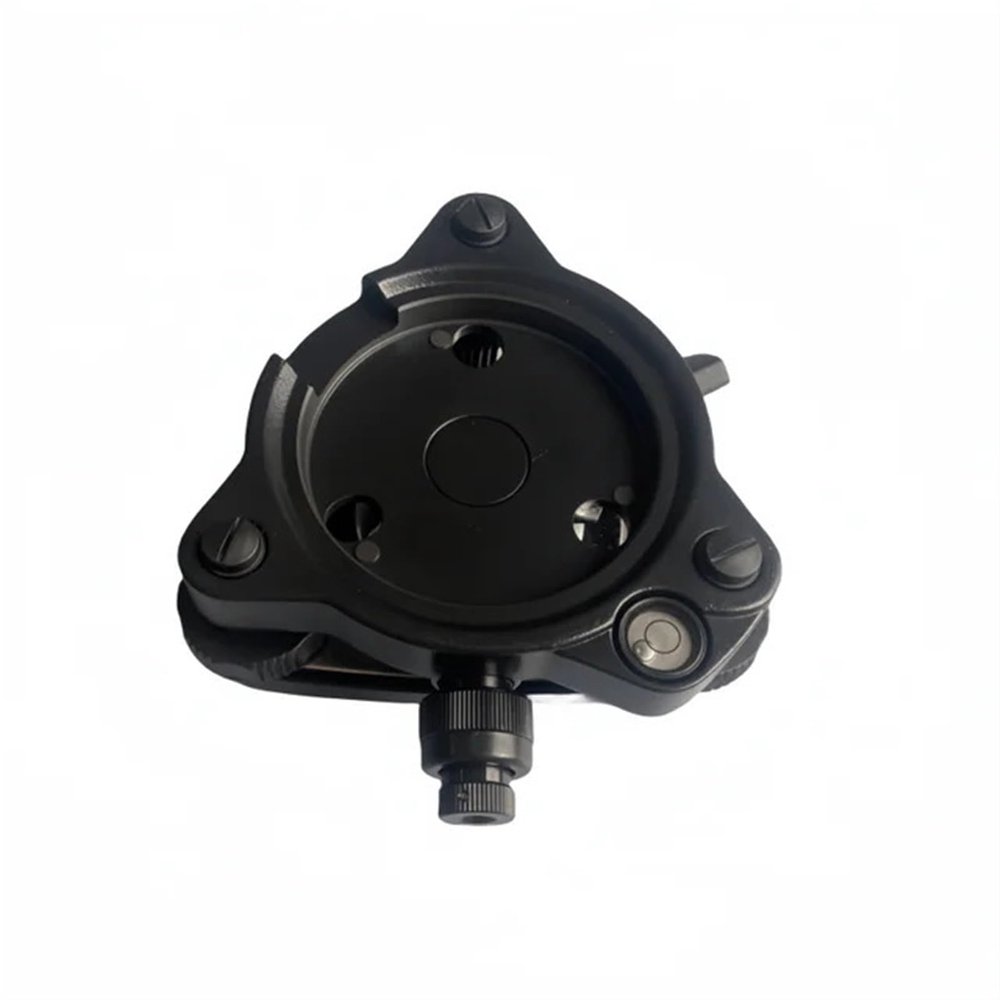 Yellow Gray Black Three-Jaw Tribrach Adapter with Optical Plummet for Top-con Sokk-ia Total Station Surveying Instruments GPS(Black)