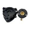 Black Tribrach with Optical Plummet & GPS Tribrach AdapterWith 5/8" x11 Mount Rotate Screw for Total Station GPS GNSS view 1