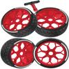 BRCatWPark RC Highway Tires Wheel for 1/8 Typhon 6s BLX,1/7 Infraction 6S BLX,Limitless,4PCS RC Drift Tires Rubber RC Highway Wheel,Red view 1
